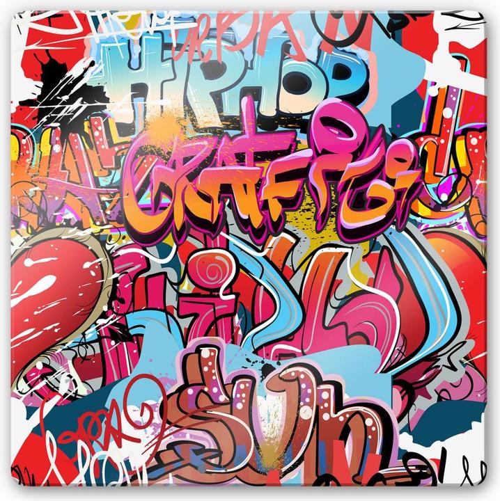 Actual product image Trenddeko Graffiti hip hop (30 x 30 cm)