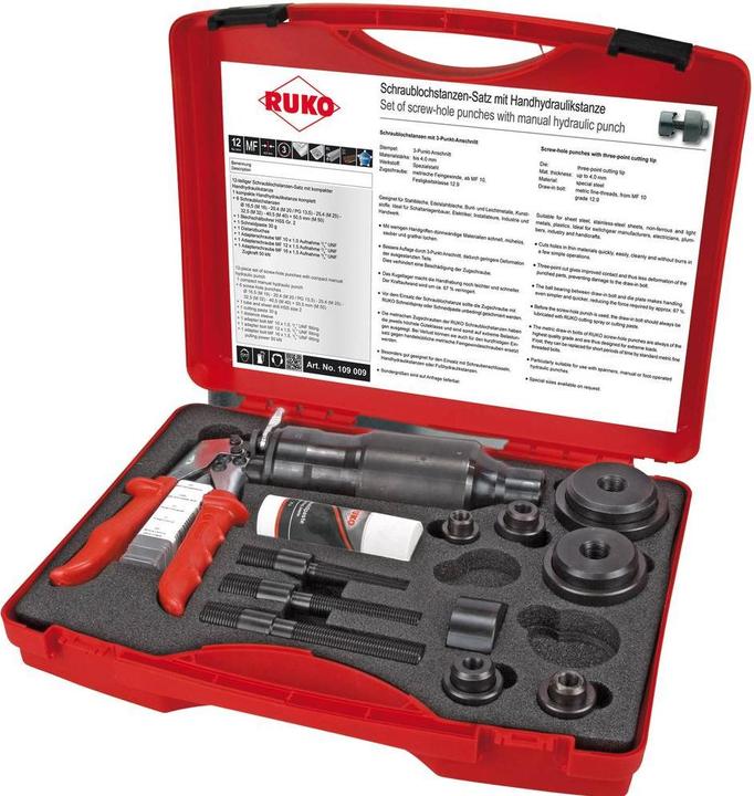 Actual product image Ruko Sheet metal punch set