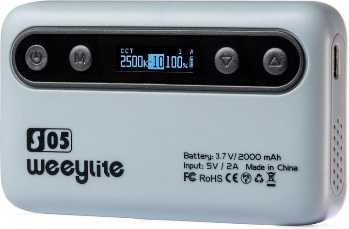 Produktbild Weeylite S05 portable pocket RGB Light Gray
