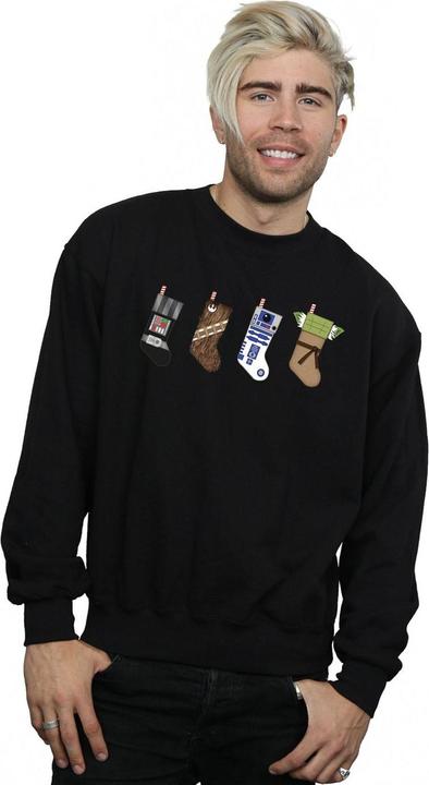 Actual product image Star Wars Mens Christmas Stockings Sweatshirt (XXL)