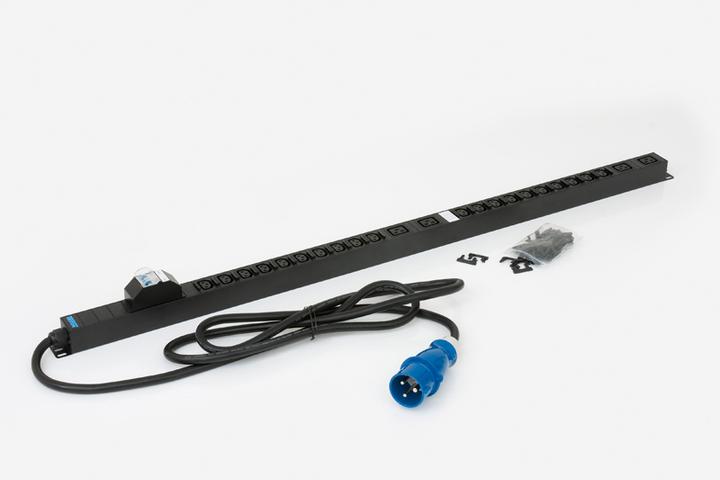 Image du produit Triton RAB-PD-X53-X1 - Bloc multiprise vertical (Schuko) IEC C13 avec disjoncteur de protection
