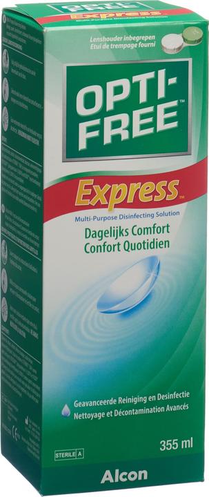 Image du produit Opti Free Express, solution d'entretien pour lentilles de contact, 355 ml (Tout en un solution, 355 ml)