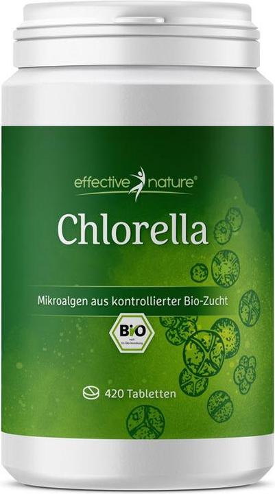 Immagine prodotto Effective Nature Clorella organica ad alto dosaggio (420 Pezzo/i, Pillole, 210 g)
