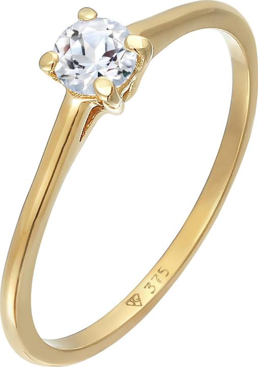 Produktbild Elli PREMIUM Ring Topas Solitär Verlobungsring 375 Gelbgold (52, 375/9 K Gold)