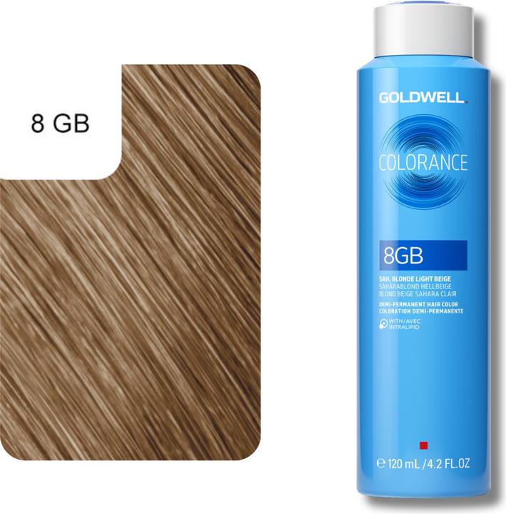 Actual product image Goldwell Colorance Depot Demi Permanent Hair Colour (8GB Sahara Blonde Light Beige)