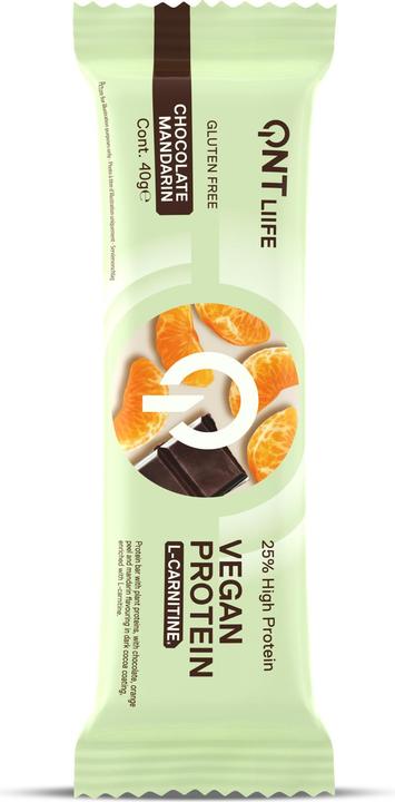 Image du produit QNT Vegan Protein Bar + L-Carnitine (Chocolat Mandarine, 28 pcs, 1120 g)