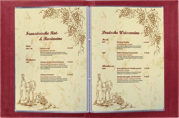 Produktbild Sigel Speisekarten-Mappe mit Buchschrauben-Bindung