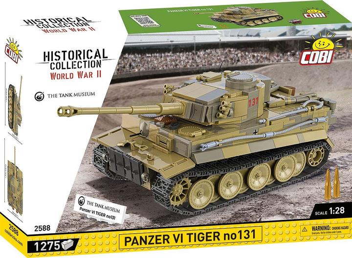 Actual product image Cobi Panzer VI Tiger I no 131 The Tank Museum