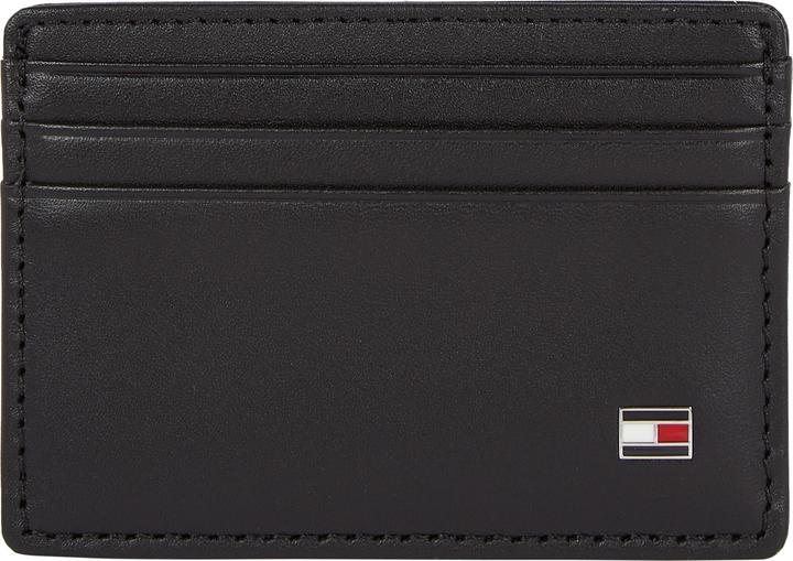 Tommy Hilfiger Herren Kartenetui Eton CC Holder aus Leder, Schwarz (Black), Onesize (100% Leather (FWA))