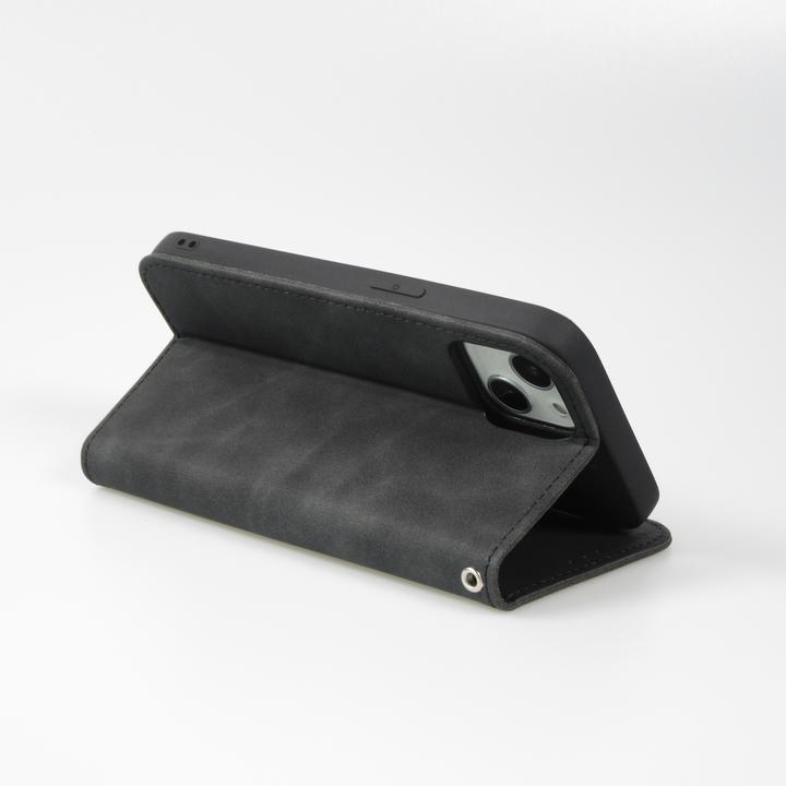 Produktbild PhoneLook Leder Tasche Flip Wallet vintage mit Magnetverschluss und Kartenhalter (Apple iPhone 13)