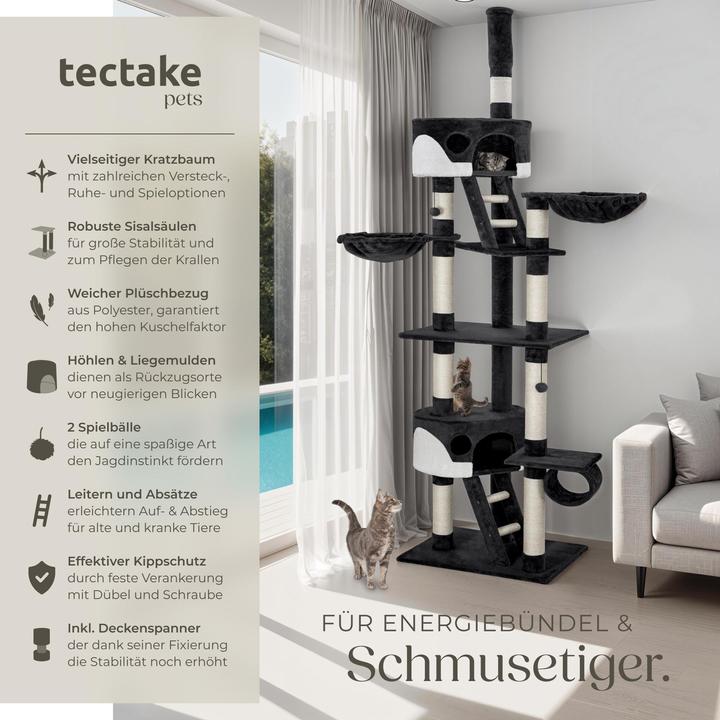 Produktbild tectake Hansi (260 cm, Weiss, Schwarz)