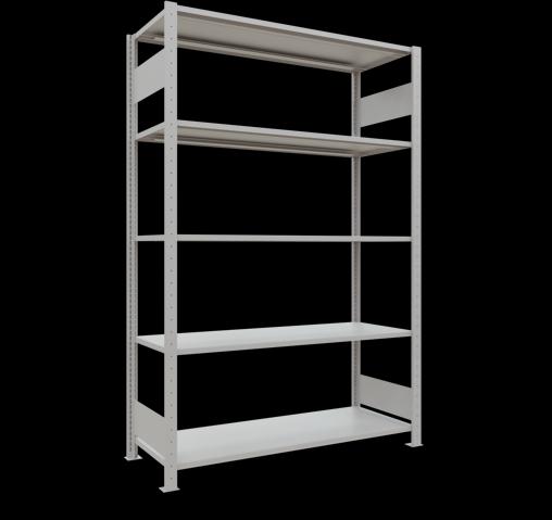 Actual product image Schulte Lagertechnik MULTIplus150 boltless basic shelving system with length ledgers