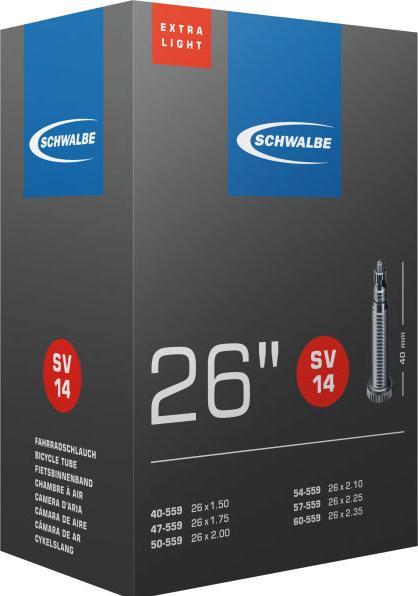 Image du produit Schwalbe Sv14 Extra Light (Presta (SV), 26", 40 mm)