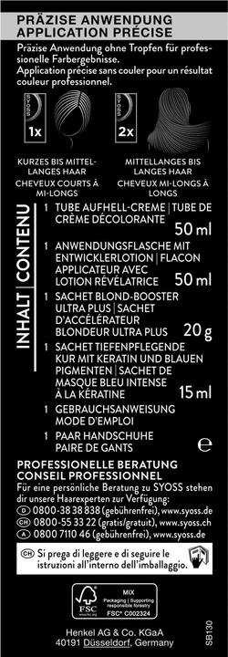 Nährwerte und Zutaten Syoss Aufhellung 13 0 Ultra Aufheller (13 0 Ultra Aufheller)