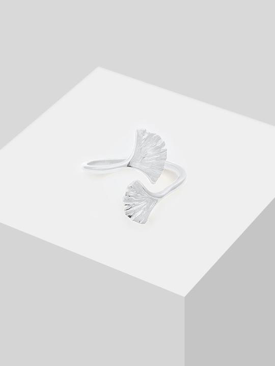 Immagine prodotto Elli Ginkgo Blatt Design Offen Verstellbar (54, 925 Argento)
