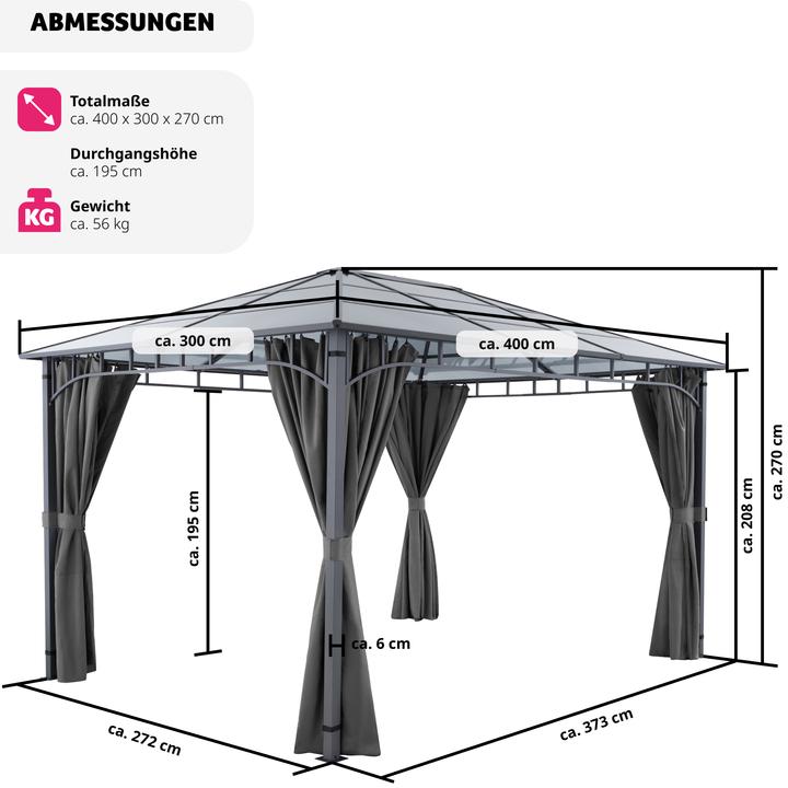 Produktbild tectake Caracas (397 cm, 297 cm)
