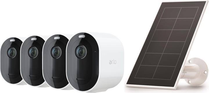 Immagine prodotto Arlo Pro 4 Spotlight, kit 4 telecamere bianche con pannello solare