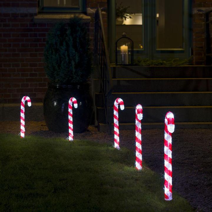 Actual product image Konstsmide LED candy cane set of 5