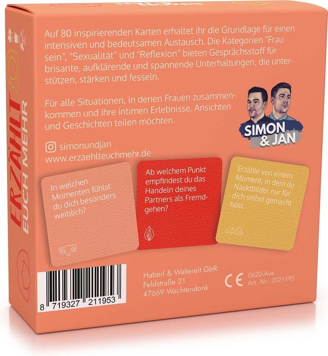 Actual product image Simon & Jan Tell you more for women (German)