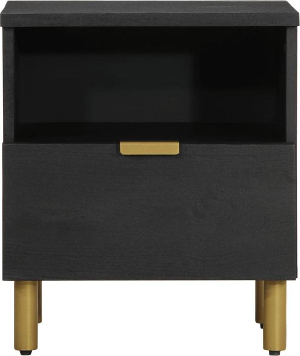 Immagine prodotto VidaXL Comodino Comodino Cassettiera Comodino Console da letto Materiale in legno nero (40 x 33 x 46 cm)