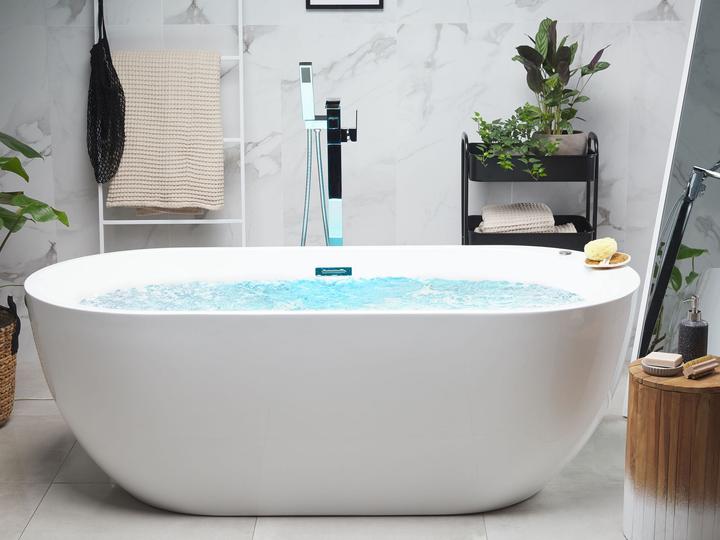 Image du produit Beliani Baignoire à poser blanche avec LED 170 x 80 cm NEVIS (237 l, 80 cm)