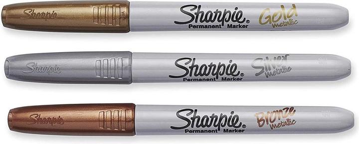 Produktbild Sharpie Feiner Permanentmarker (Silber, 1.40 mm, 3 x)