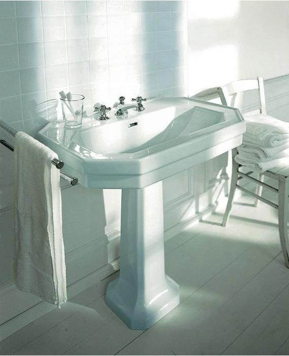 Produktbild Duravit Waschtisch 1930 m ÜL HLB 1 Hahnloch 700x500mm weiss (500 mm, 700 mm)
