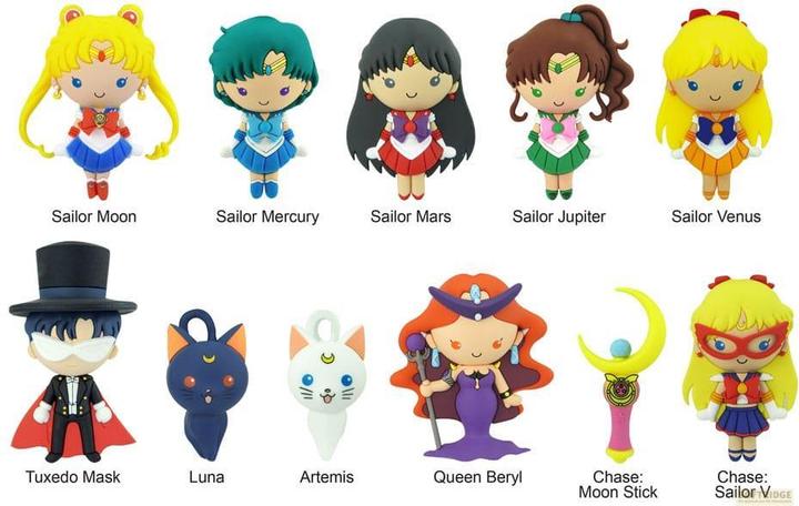 Monogram Int. Sailor Moon PVC-Taschenanhänger Series 1 Display (24)