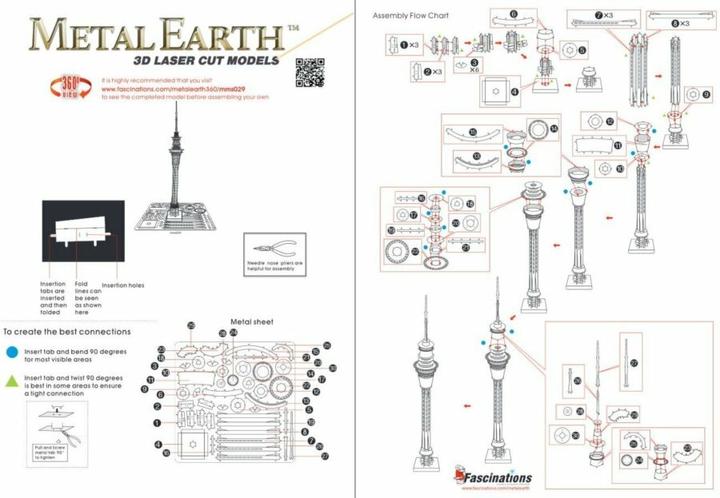Produktbild Metal Earth Auckland Sky Tower