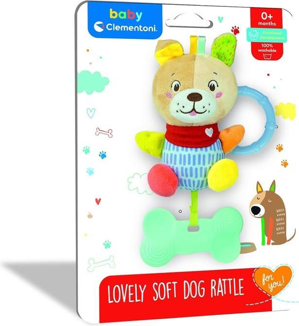 Actual product image Clementoni Baby - Plush Rattle Dog
