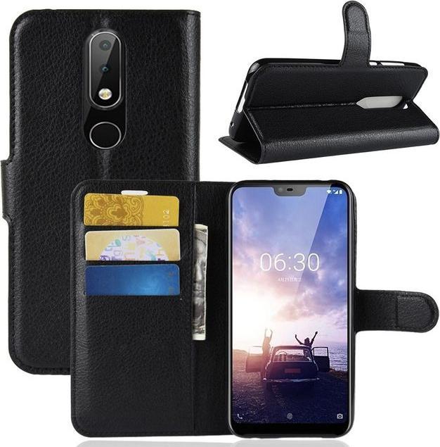 Produktbild MU Classic Litchi Leder Bookcover Series (Nokia 6.1 Plus)