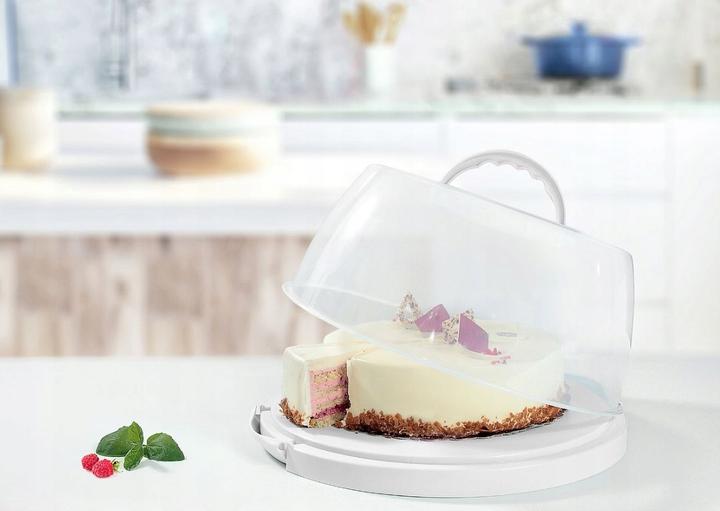 Produktbild Plast team Tortenhaube, rund, transparent/grau