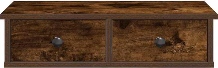 Produktbild VidaXL Wandregal mit Schubladen Räuchereiche 80x31x17 cm Holzwerkstoff