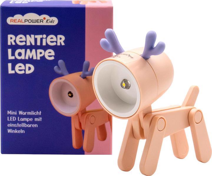 Produktbild RealPower LED-Tier Taschenlampe Pink deer (6.40 cm)