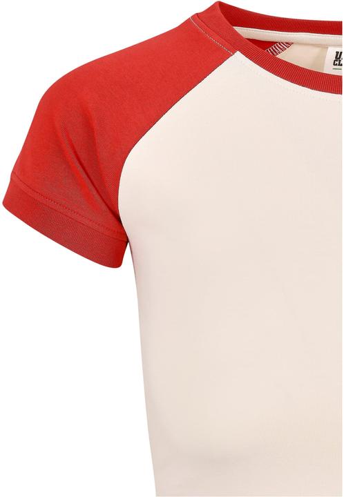 Immagine prodotto Urban Classics Maglietta da baseball da donna biologica elasticizzata corta e retrò (L)
