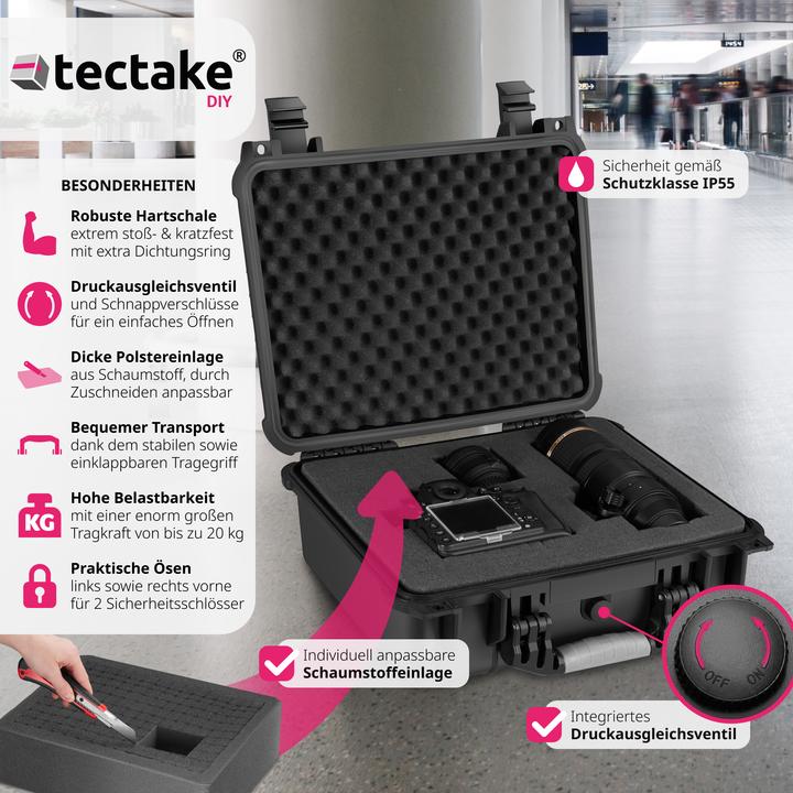 Image du produit tectake Coffret photo universel (Mallette photo, 14.50 l)