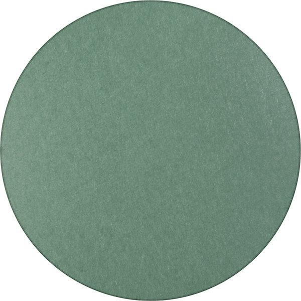 Actual product image eurokraft basic Acoustic ceiling panel, PET felt, Ø 1200 mm, round shape, petrol.