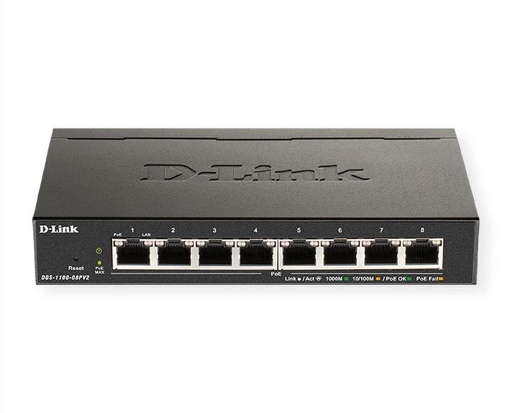 Actual product image D-Link EasySmart Switch DGS-1100-08P (8 Ports)