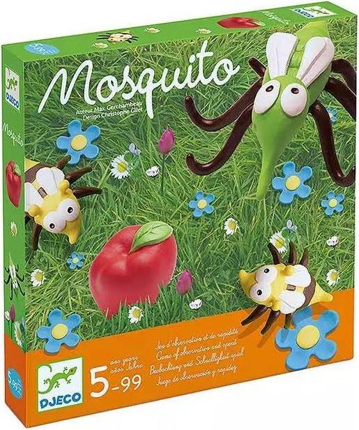 Actual product image Djeco mosquito (English, German, French)