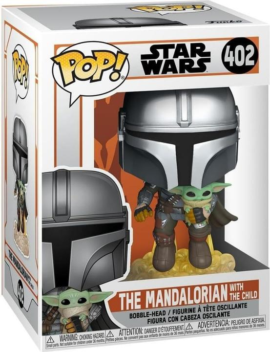 Actual product image Funko POP! - Star Wars - The Mandalorian: Mando w. Jet Pack