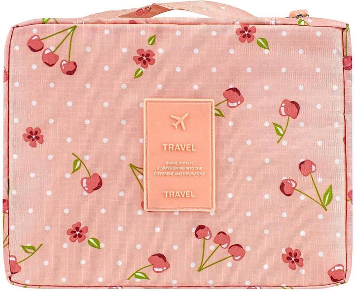 Actual product image JTI Travel toiletry bag - Pink with cherries