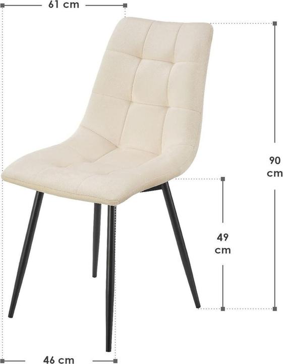 Actual product image Juskys Esszimmerstuhl Blanca Set