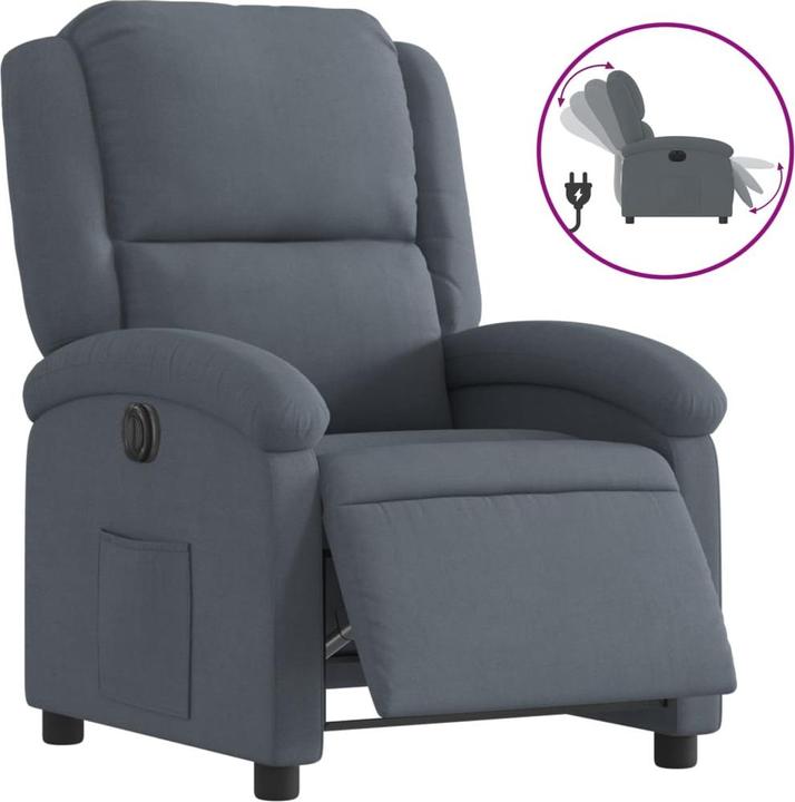 Image du produit VidaXL Fauteuil relax électrique velours