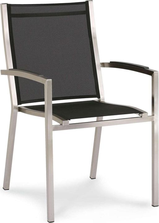 Immagine prodotto Best Sedia impilabile Marbella acciaio inox/nero