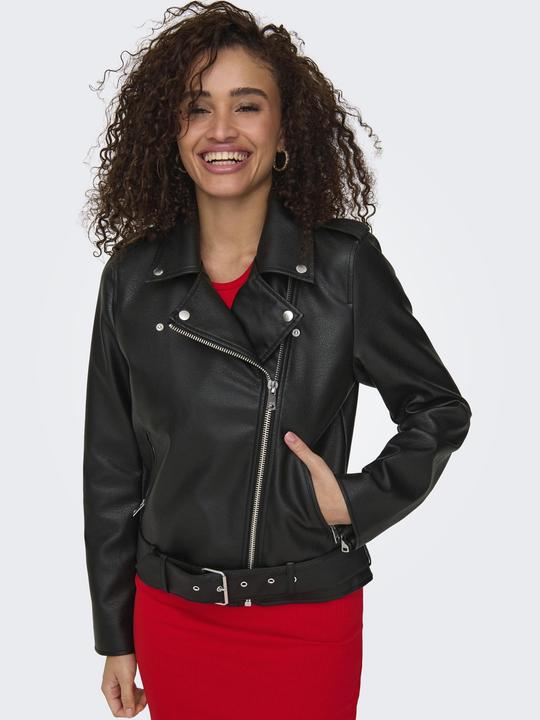 Actual product image Only Onlmille Faux Leather Biker Jacket Otw (L)