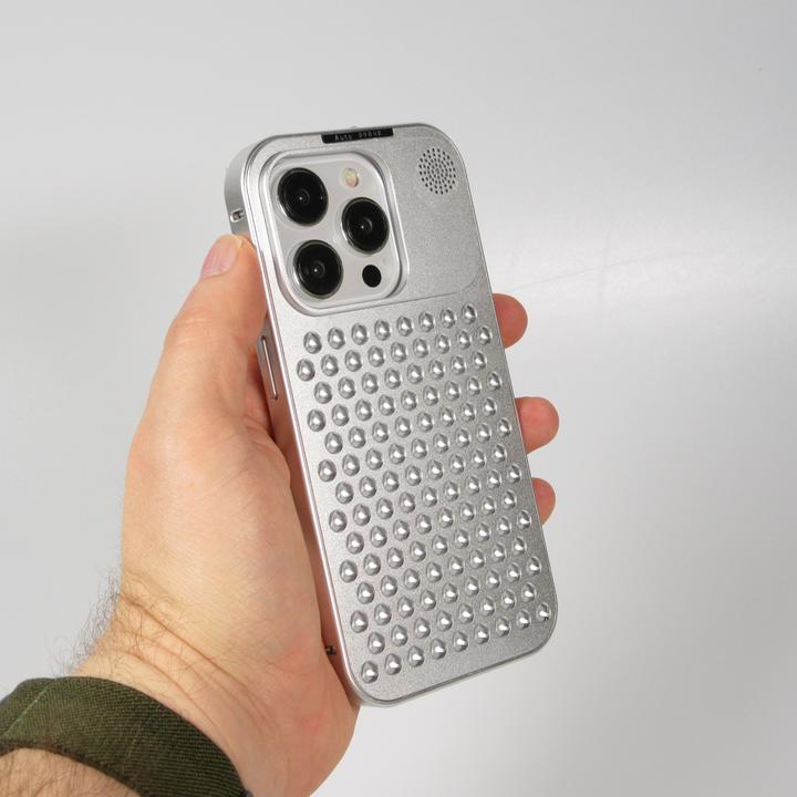 Produktbild PhoneLook Hülle im Mac Pro Look mit Aromatherapie und Wärmeableitung Space Grey (Apple iPhone 15 Pro)