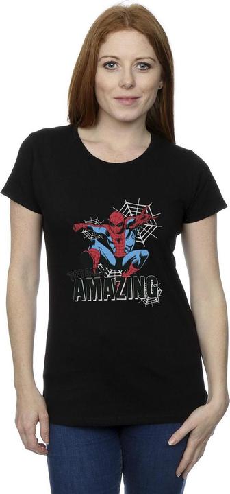 Actual product image Womens/Ladies Spider-Man Amazing Cotton T-Shirt (XL)