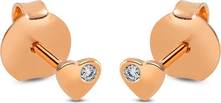 Goldberg Diamant Ohrschmuck 18 kt RG "Herz" (18kt)