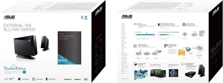 Immagine prodotto ASUS Bw-16d1h-U Pro (Unità Blu-ray, Masterizzatore Blu-ray, Masterizzatore CD, Unità CD, Masterizzatore DVD, Unità DVD)