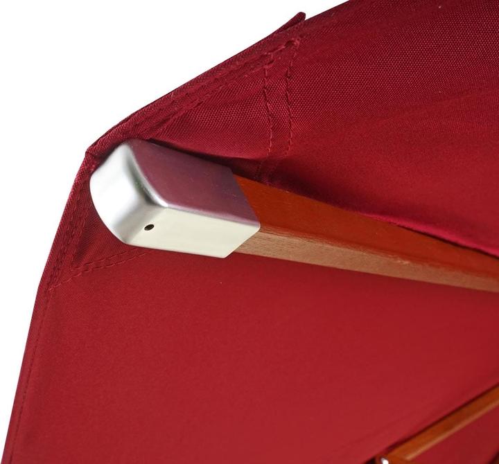 Produktbild Mendler Bezug für Gastronomie Holz-Sonnenschirm, Sonnenschirmbezug Ersatzbezug, rund Ø4m Polyester 3kg - bor (4 m)